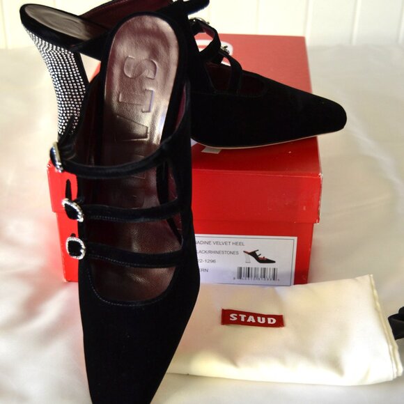 STAUD NADINE VELVET HEEL- NEW IN A BOX Size Euro 39 - Picture 2 of 13